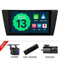 Für BMW E90 E91 E92 E93 9" Autoradio Navi CarPlay Android 13 Auto DAB+ DVR Touch