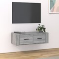vidaXL TV-Wandschrank Weiß 80x36x25 cm Holzwerkstoff