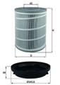 MAHLE Luftfilter LX 3480 KIT