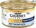 Gourmet PURINA GOURMET Gold Feine Pastete Katzenfutter nass, 12er Pack (12 x 85g