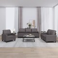 Sofagarnitur Kissen Sessel Sofa Couch Wohnzimmersofa 4-tlg. Kunstleder vidaXL