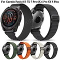 Nylon Quickfit Armband Für Garmin Fenix 8 Solar E 7 7X Pro 6 6X Pro 5 5X Plus 3