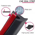 5m T- Typ Autotürdichtung Gummidichtung Selbstklebend Dichtband Kfz Tür Fenster
