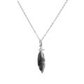 Kabelkette Kette Halskette Anhänger Feder Kreuz 925 Sterling Silber Damen Herren