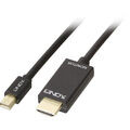 LINDY Mini-DisplayPort / HDMI Adapterkabel Mini DisplayPort Stecker, HDMI-A S...