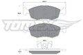 TOMEX Brakes Bremsbelagsatz, Scheibenbremse TX 16-90 für FIAT LANCIA