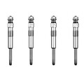 4 NGK Glühkerze DP48 für Audi Mitsubishi Seat Skoda VW