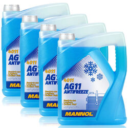 20 Liter Kühlerfrostschutz Blau Mannol Longterm Antifreeze AG11 -40°C Kühlmittel