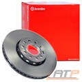 2x BREMBO Bremsscheibe Vorderachse für AUDI