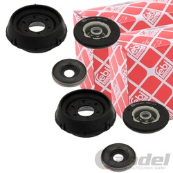 2x FEBI FEDERBEINLAGER DOMLAGER VORDERACHSE passend für RENAULT CLIO 2 KANGOO