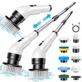 9 in 1 Turbo Scrub Elektrische Akku-Reinigungsbürste 360°Spin Reinigung Scrubber