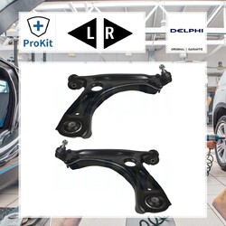 2x Delphi Lenker, Radaufhängung Links, Rechts für VW POLO Skoda FABIA II FABIA