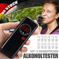 Alkoholtester Polizeigenau Alkoholmessgeräte 12 Mundstücken Profi Promilletester