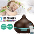 550ML Ultraschall LED Aroma Diffuser Raumbefeuchter 7 Farben Luftbefeuchter DHL