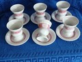 6 x Asbach Uralt Tasse Rüdesheimer Pharisäer Heinrich Irish Coffee Kaffee Kult