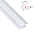 ALU Profil | Leiste | Einbau Schiene "FUGE" silber für LED Streifen + Abdeckung
