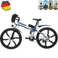 26'' Elektrofahrrad E Moutainbike 36V 10,4Ah E-Bike Pedelec E-MTB 21-Gang Unisex