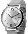 Herren Mesh Männer Uhr Silber Milanese silbern Milanaise Edelstahlarmband JW1011