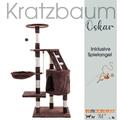 Kratzbaum Katzenbaum Katzenkratzbaum 118 cm XL Kletterbaum Spielbaum Braun