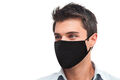 PRECORN Baumwoll Mundschutz Maske Mund- & Nasenmaske schwarz Schutzmaske