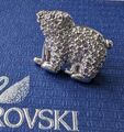 ❤️ Original Swarovski Eisbär Polar Bear Pin Brosche Kristall Glitzer Neuwertig 