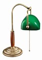 Bankerlampe Tischleuchte Antik Bronze Glas aus Messing Vintage Schreibtisch