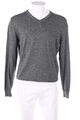 The Basics C&A v-neck cotton pullover L grey