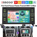 128G Android Autoradio AM DAB+ Für Ford C-Max Focus II Kuga Fiesta Fusion Galaxy