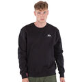 Alpha Industries Herren Sweatshirt Logo Marke Rundhalsausschnitt L/S Pullover in schwarz