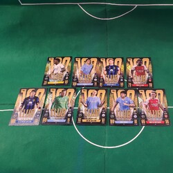 Topps Match Attax 23/24 100 Clubkarten 2023/2024 x9 Karten Set Erling Haaland etc