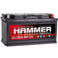 Starterbatterie Hammer 12V 100 Ah Autobatterie Top Angebot gefüllt u geladen NEU