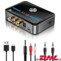 Bluetooth 5.3 Transmitter Empfänger Sender Receiver Stereo Audio AUX Adapter NFC