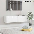 Modern TV Schrank Wandschrank TV Lowboard Fernsehtisch Hängeschrank mit 2 Fächer