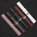 Damen ECHTLEDER Armband Uhrenarmband Pin Schnalle Ersatz Armbanduhr Lederband