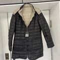 CLASS INTERNATIONAL LEICHTE STEPPJACKE WENDEJACKE Schwarz / SAND GR. 38 NEU