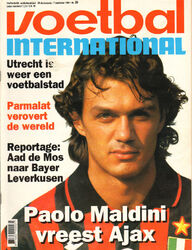 V.I.1994  nr. 36 - PAOLO MALDINI/PSV/GERALD SIBO/PARMALAT/HARRIE HEIJNEN