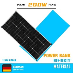 200 Watt Solarpanel Solarmodul 200Watt 200W 12 Volt Solar Heimat Auto Camping RV