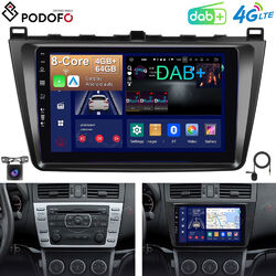 DAB+ Für Mazda 6 GH 2007-2012 Autoradio GPS Navi Android 13.0 CarPaly DSP 4+64GB