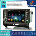 8-Kern Android 13 Autoradio GPS Canbus DAB+CarPlay DSP TPMS OBD2 Für AUDI TT MK2
