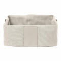 Blomus Brotkorb Desa L, Stofftasche im Gestell, Korb, Stahl, Baumwolle, Moonbeam