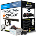 Für BMW 2er Active Tourer F45 Anhängerkupplung abnehmbar +eSatz 13pol 2013-2021