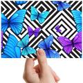 Blau lila Schmetterlinge Käfer kleines Foto 6"x4" Kunstdruck Foto Geschenk #8661
