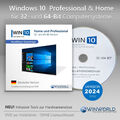 Windows 10 Home/Pro DVD/CD Update-/Upgrade-/Neu-Installation 32 & 64-Bit-Version