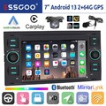 Für Ford Focus Fiesta C S Max Transit 2+64G Android 14 Carplay Autoradio GPS KAM