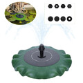 1,4W Springbrunnen Solar Pumpe Teichpumpe Fontäne Brunnen Garten Wasserspiel TOP