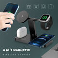 4in1 Magnetische  Wireless Ladegerät Ladestation für Apple Watch AirPod iPhone