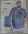 T-Shirt Men Kurzärmelig Livergy  3XL Rundhalsausschnitt aus Baumwolle