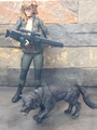 Metal Gear Solid Sniper Wolf and Pet Wolf - McFarlane Toys 1999 Series 1