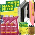 MANN INSPEKTIONSPAKET+MANNOL 5W-40 ÖL passend für 1.3D FIAT DOBLO PUNTO 188 IDEA