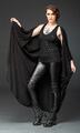 Queen of Darkness Schwarzer Cardigan, Überwurf Jacke, Kimono-Stil, One-Size